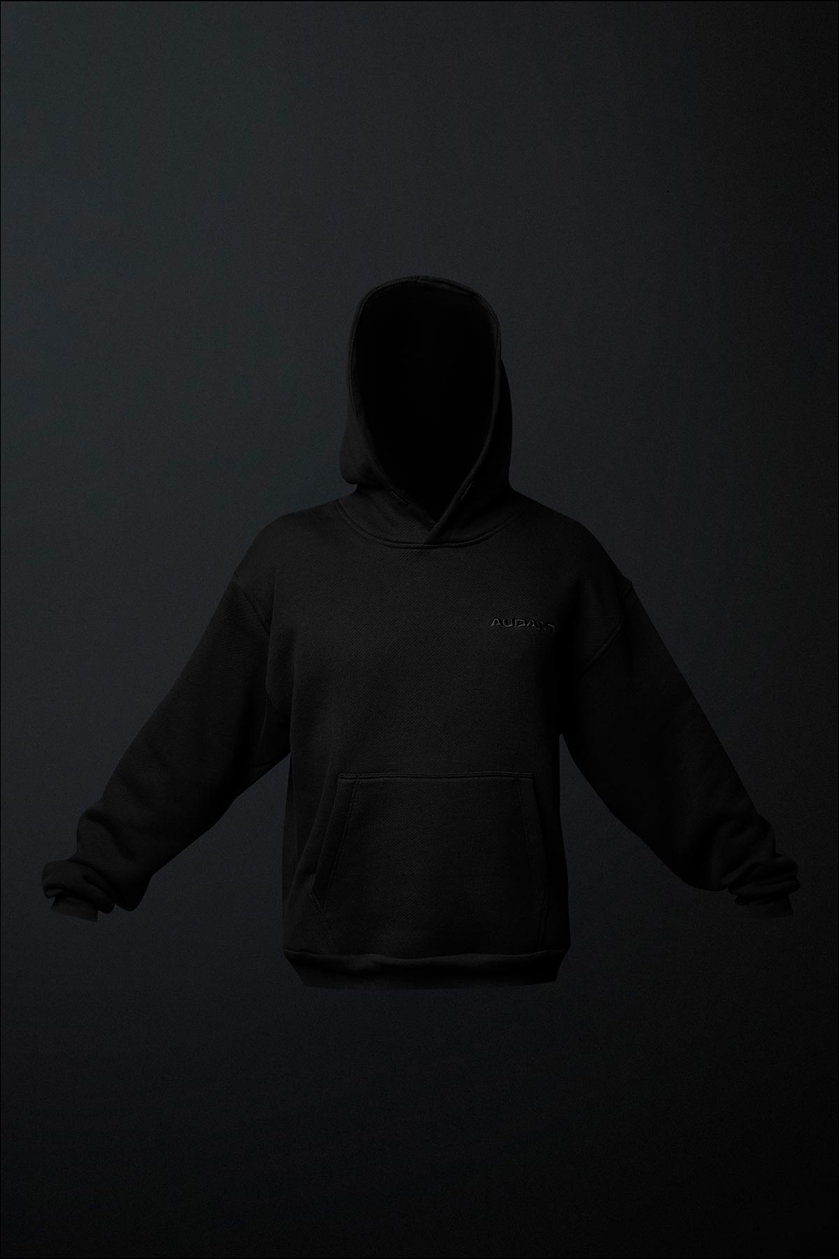 Hoody Fleece Man Black - Audant
