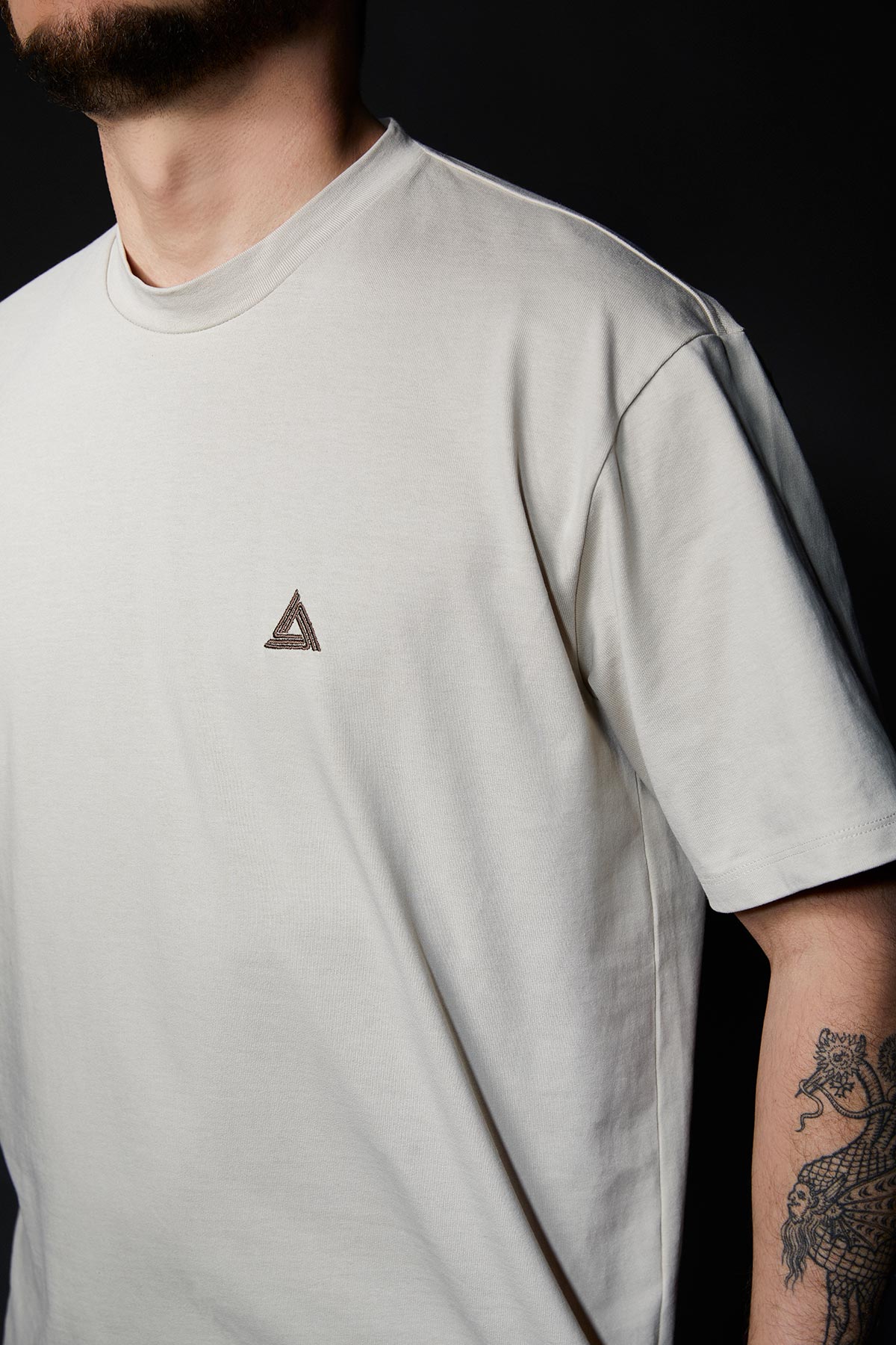 Crew Tee Embroidery Sand - Audant