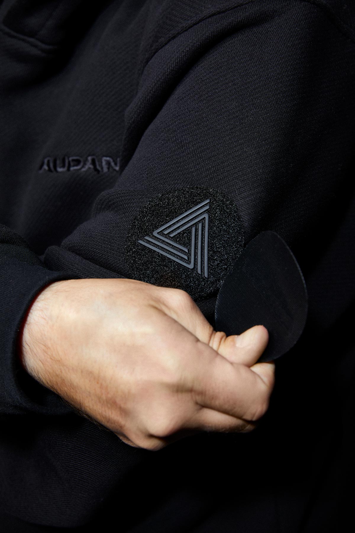 Hoody Fleece Man Black - Audant