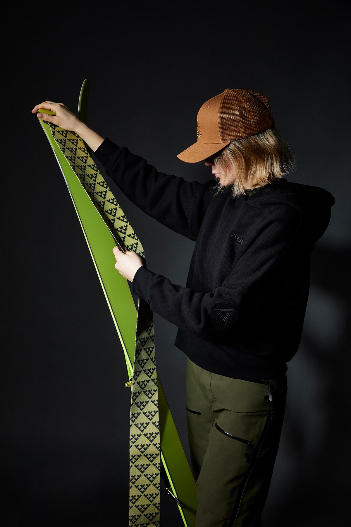 Hoody Fleece Woman Black -Audant