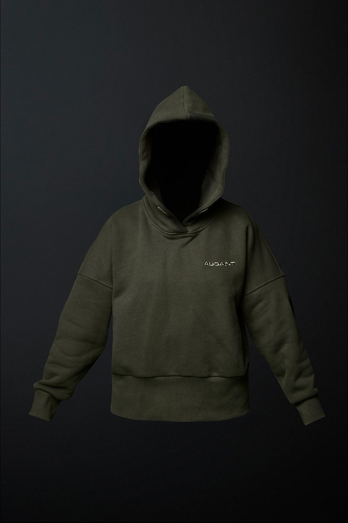 Hoody Fleece Woman Hunted green -Audant